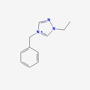 4-benzyl-1-ethyl-1H-1,2,4-triazol-4-ium