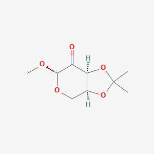 molecular formula C9H14O5 B117572 (3aS,6S,7aS)-6-methoxy-2,2-dimethyl-4,7a-dihydro-3aH-[1,3]dioxolo[4,5-c]pyran-7-one CAS No. 4096-62-2