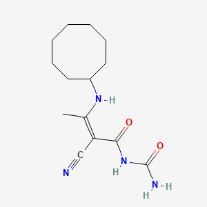 N-[2-cyano-3-(cyclooctylamino)-2-butenoyl]urea