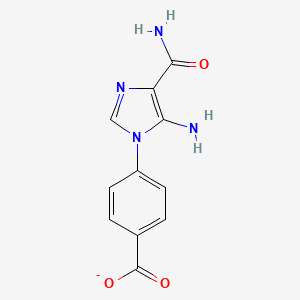 4-[5-amino-4-(aminocarbonyl)-1H-imidazol-1-yl]benzoate