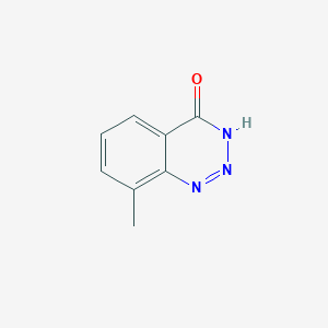 molecular formula C8H7N3O B11757464 8-Methylbenzo[d][1,2,3]triazin-4(3H)-one 