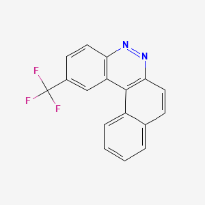 molecular formula C17H9F3N2 B1175754 2-(Trifluoromethyl)dibenzo[c,f]cinnoline 