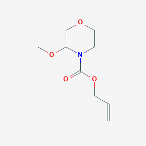 molecular formula C9H15NO4 B11757670 Allyl 3-methoxymorpholine-4-carboxylate 