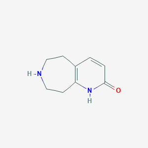molecular formula C9H12N2O B11757680 6,7,8,9-Tetrahydro-5h-pyrido[2,3-d]azepin-2-ol 