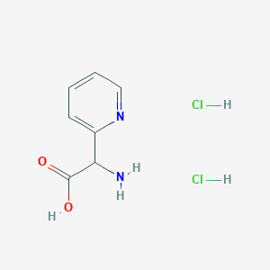 molecular formula C7H10Cl2N2O2 B1175781 2-Amino-2-(2-pyridyl)acetic Acid Dihydrochloride CAS No. 1263377-96-3