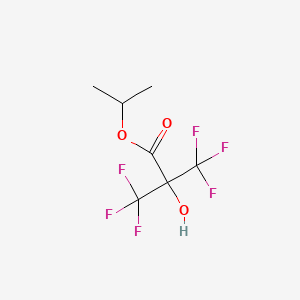 molecular formula C7H8F6O3 B11757817 Isopropyl 2-hydroxy-3,3,3-trifluoro-2-(trifluoromethyl)propionate 
