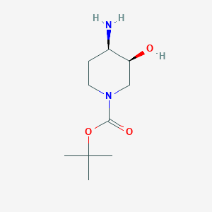 molecular formula C10H20N2O3 B1175782 cis-4-Amino-1-boc-3-hydroxypiperidine CAS No. 1331777-74-2