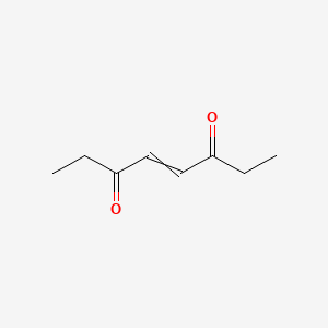 molecular formula C8H12O2 B11757824 Oct-4-ene-3,6-dione 