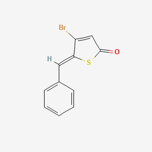 molecular formula C11H7BrOS B1175786 5-benzylidene-4-bromo-2(5H)-thiophenone 