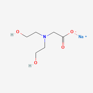 molecular formula C8H9BrO2 B1175788 N,N-Bis(2-hydroxyethyl)glycine sodium salt CAS No. 17123-43-2