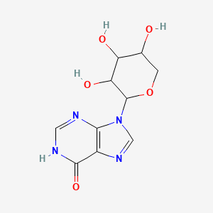 molecular formula C10H12N4O5 B1175801 9-Pentopyranosyl-9H-purin-6-ol CAS No. 18520-88-2