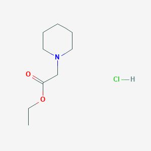 molecular formula C9H18ClNO2 B11758013 Ethyl 2-(piperidin-1-YL)acetate hydrochloride 