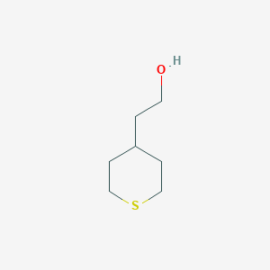 molecular formula C7H14OS B11758079 2H-Thiopyran-4-ethanol, tetrahydro- 