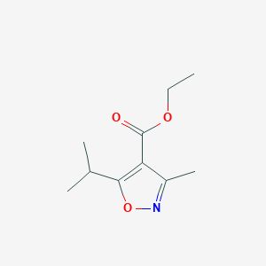 molecular formula C10H15NO3 B11758176 Ethyl 5-isopropyl-3-methylisoxazole-4-carboxylate 