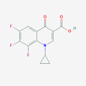 molecular formula C13H8F3NO3 B117582 1-Cyclopropyl-6,7,8-trifluoro-4-oxo-1,4-dihydroquinoline-3-carboxylic acid CAS No. 94695-52-0