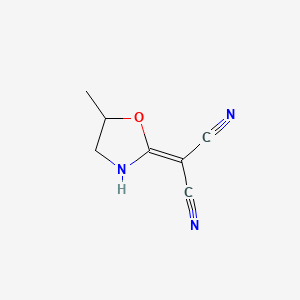 2-(5-Methyl-1,3-oxazolidin-2-ylidene)malononitrile