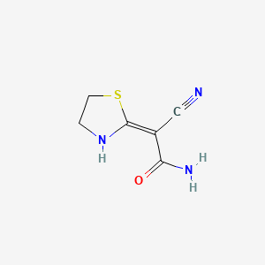 2-Cyano-2-(1,3-thiazolidin-2-ylidene)acetamide