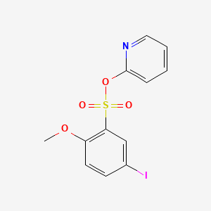 2-Pyridinyl 5-iodo-2-methoxybenzenesulfonate