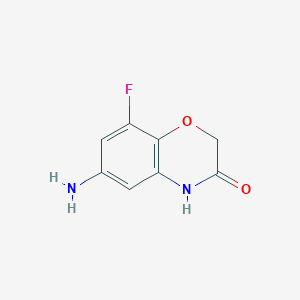 molecular formula C8H7FN2O2 B1175834 6-amino-8-fluoro-2H-1,4-benzoxazin-3(4H)-one CAS No. 1210635-69-0
