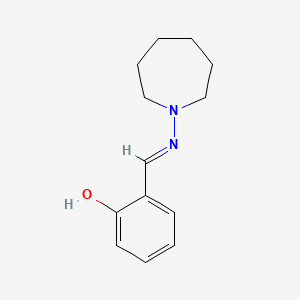 Phenol, o-(N-(hexahydro-1H-azepin-1-yl)formimidoyl)-