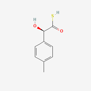 molecular formula C9H10O2S B11758746 (2R)-2-Hydroxy-2-(4-methylphenyl)ethanethioic O-acid 