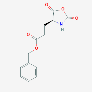molecular formula C13H13NO5 B117589 (S)-苄基 3-(2,5-二氧代恶唑烷-4-基)丙酸酯 CAS No. 3190-71-4