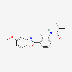 molecular formula C19H20N2O3 B1175891 N-[3-(5-methoxy-1,3-benzoxazol-2-yl)-2-methylphenyl]-2-methylpropanamide 