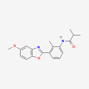 N-[3-(5-methoxy-1,3-benzoxazol-2-yl)-2-methylphenyl]-2-methylpropanamide