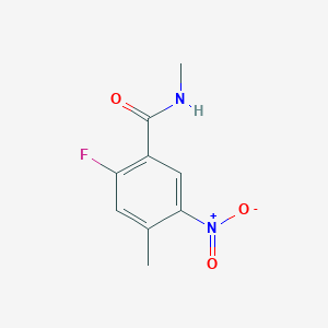 molecular formula C9H9FN2O3 B11758940 2-Fluoro-N,4-dimethyl-5-nitrobenzamide 