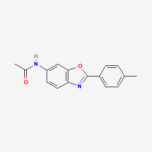 N-[2-(4-methylphenyl)-1,3-benzoxazol-6-yl]acetamide
