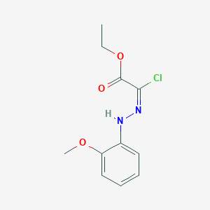 molecular formula C11H13ClN2O3 B11759151 Ethyl (Z)-2-Chloro-2-(2-(2-methoxyphenyl)hydrazineylidene)acetate 