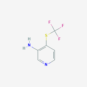 molecular formula C6H5F3N2S B11759280 4-(Trifluoromethylthio)pyridin-3-amine 