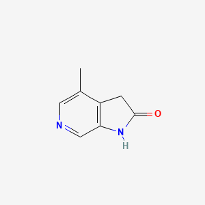 molecular formula C8H8N2O B11759309 4-Methyl-1H-pyrrolo[2,3-c]pyridin-2(3H)-one 