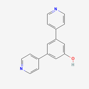 molecular formula C16H12N2O B11759414 3,5-Di(pyridin-4-yl)phenol 