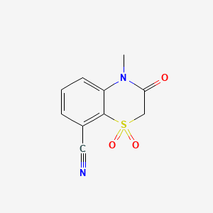 molecular formula C10H8N2O3S B11759445 4-methyl-1,1,3-trioxo-3,4-dihydro-2H-1 