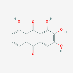 molecular formula C14H8O6 B11759853 1,2,3,8-Tetrahydroxyanthracene-9,10-dione 
