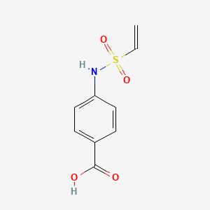 molecular formula C9H9NO4S B11759857 4-(Vinylsulfonamido)benzoic acid 