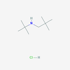molecular formula C9H22ClN B11759866 N-tert-butyl-2,2-dimethylpropan-1-amine;hydrochloride 