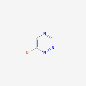 molecular formula C3H2BrN3 B11759917 6-Bromo-1,2,4-triazine 