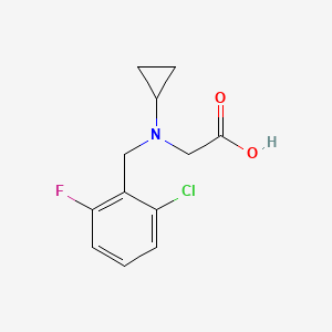 molecular formula C12H13ClFNO2 B11760362 [(2-Chloro-6-fluoro-benzyl)-cyclopropyl-amino]-acetic acid 