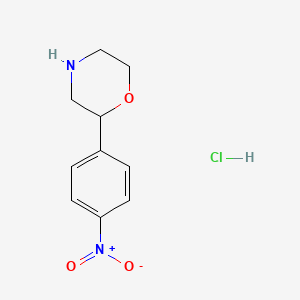 molecular formula C10H13ClN2O3 B11760526 2-(4-Nitrophenyl)morpholine hydrochloride 