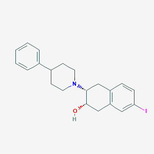 molecular formula C21H24INO B117606 7-Iodobenzovesamicol CAS No. 156558-61-1
