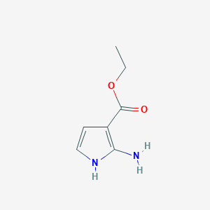 molecular formula C7H10N2O2 B011761 Ethyl 2-amino-1H-pyrrole-3-carboxylate CAS No. 108290-86-4