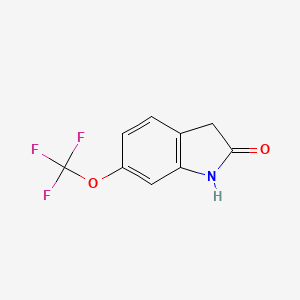 molecular formula C9H6F3NO2 B11761284 6-(Trifluoromethoxy)indolin-2-one 