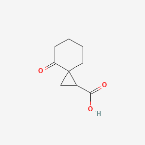 molecular formula C9H12O3 B11761564 4-Oxospiro[2.5]octane-1-carboxylic acid 