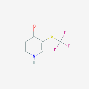 molecular formula C6H4F3NOS B11761608 3-(Trifluoromethylthio)pyridin-4(1H)-one 
