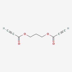 molecular formula C9H8O4 B11761623 Propane-1,3-diyl dipropiolate 