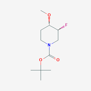 molecular formula C11H20FNO3 B11761633 tert-butyl (3R,4S)-3-fluoro-4-methoxypiperidine-1-carboxylate 