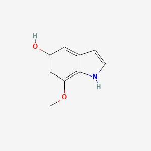 molecular formula C9H9NO2 B11761655 7-methoxy-1H-indol-5-ol 