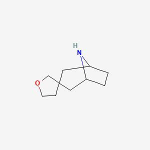 molecular formula C10H17NO B11761696 Dihydro-2'H-8-azaspiro[bicyclo[3.2.1]octane-3,3'-furan] 